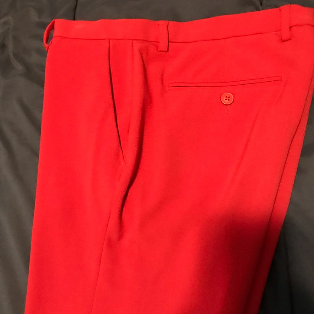 ASOS red dress pants